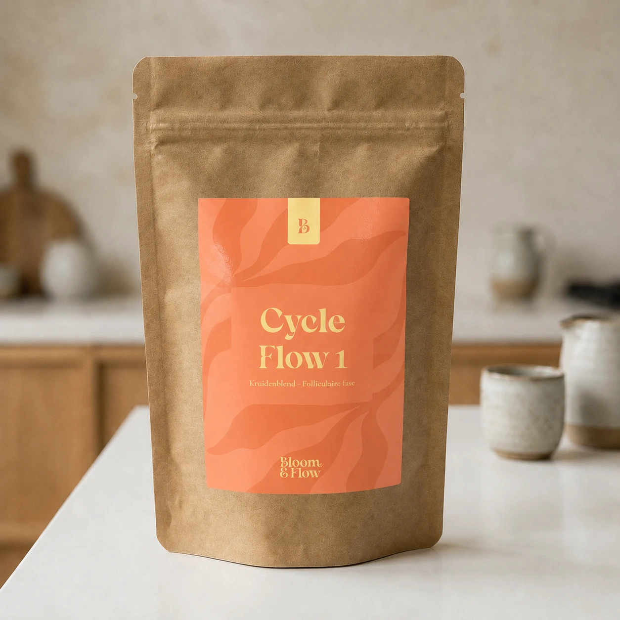 Verpakking van Cycle Flow 1 biologische thee