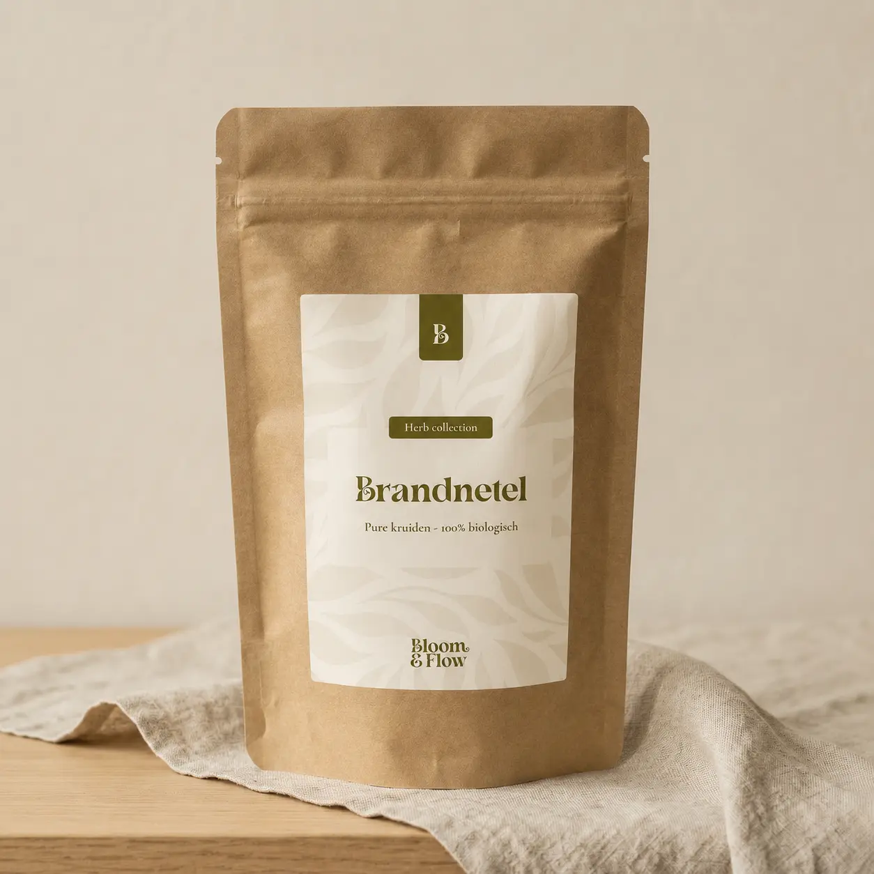 Verpakking van Brandnetel biologische thee