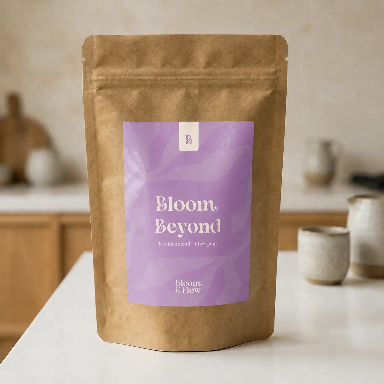 Verpakking van Bloom Beyond biologische thee
