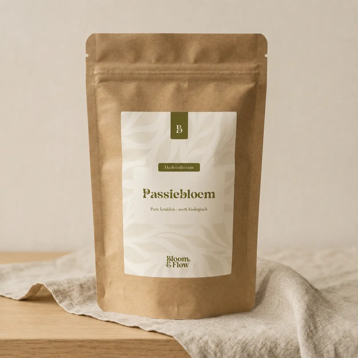 Verpakking van Passiebloem biologische thee